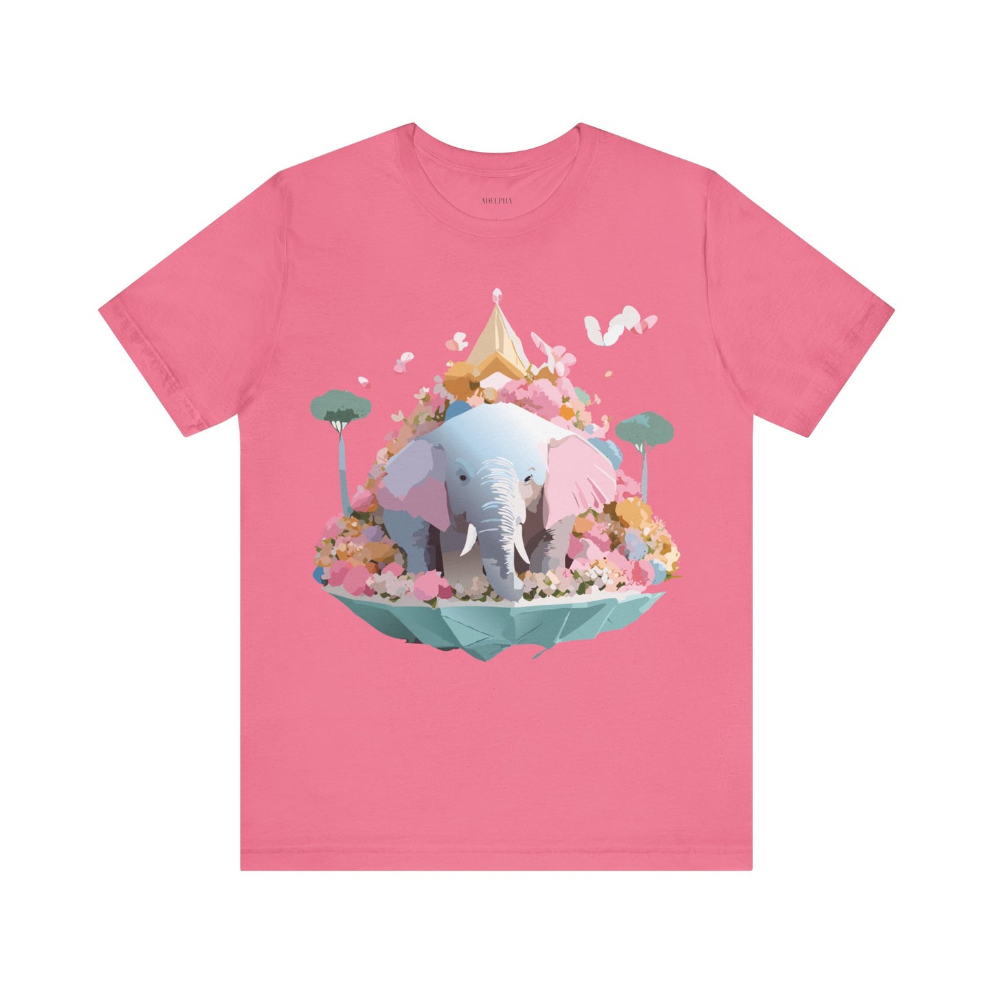 T-Shirt aus natürlicher Baumwolle mit Elefant