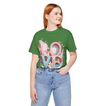 Natural Cotton Tee Shirt - Love Story Collection Printify