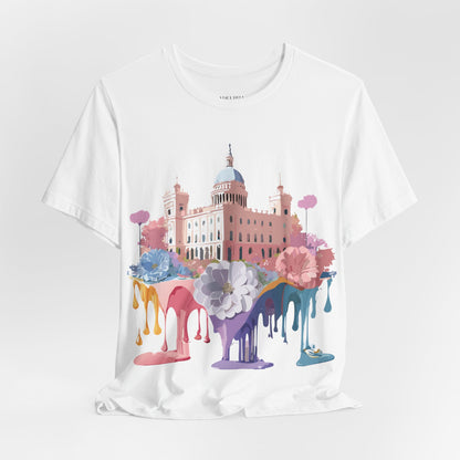 Natural Cotton Tee Shirt - Beautiful Places Collection - Madrid Printify