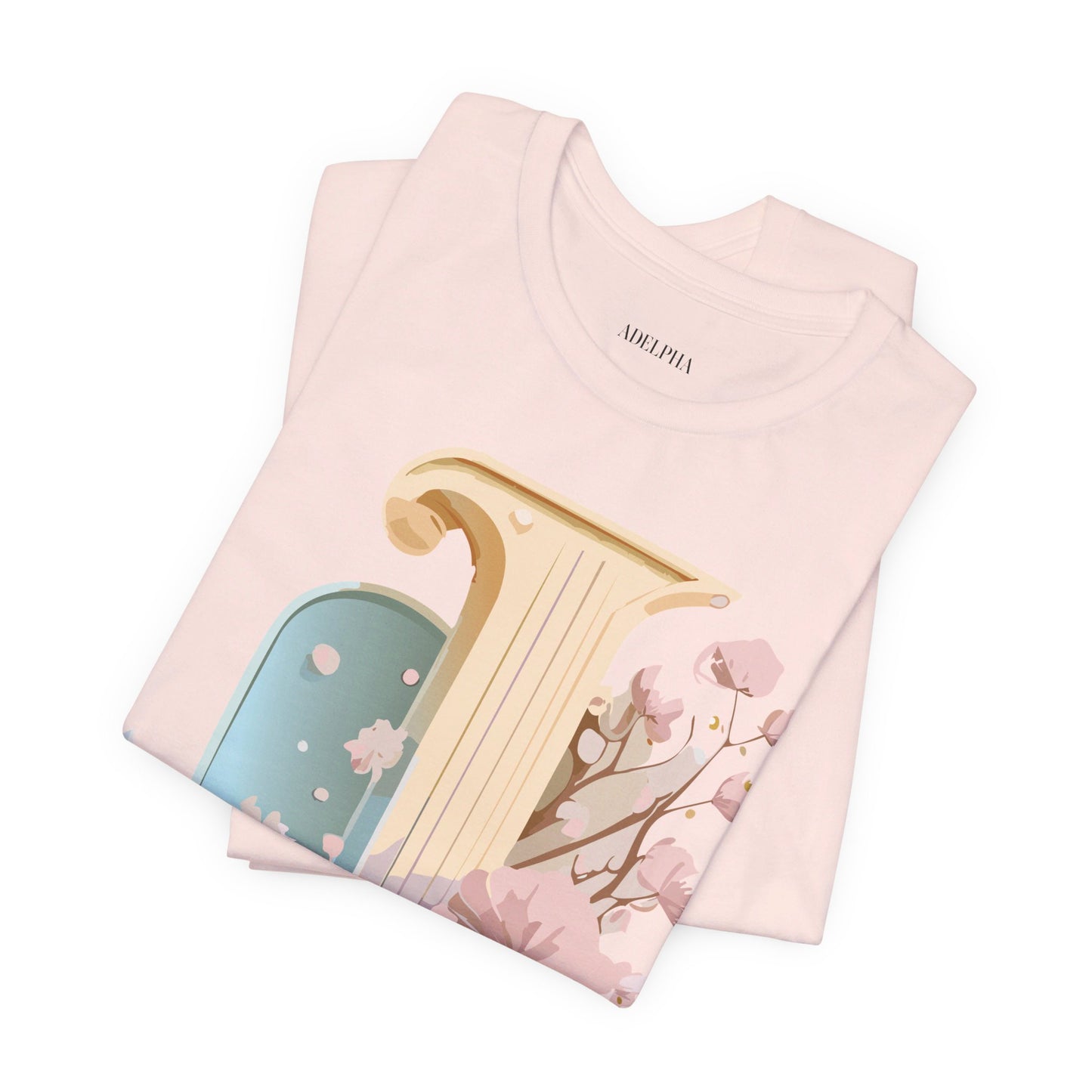 Natural Cotton Tee Shirt - Letters Collection - J