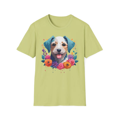 Dog Shirt Unisex Animal Short Sleeve Tee Gildan Softstyle 64000 Cotton Tee