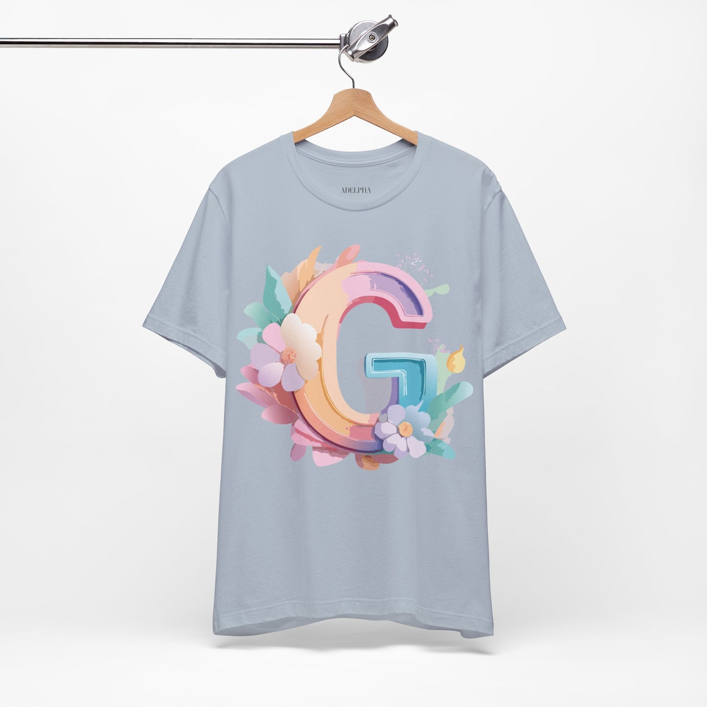 Natural Cotton Tee Shirt - Letters Collection - G