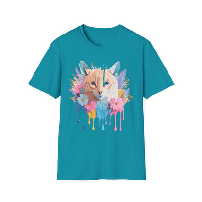 Unisex Cat Shirt Softstyle Tee 100 Percent Ring Spun Cotton Gildan 64000