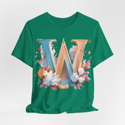 Natural Cotton Tee Shirt - Letters Collection - W Printify