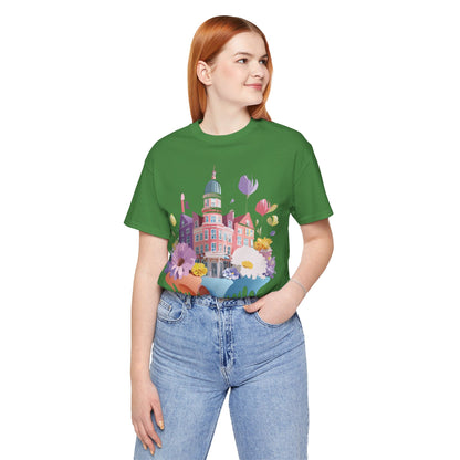 Natural Cotton Tee Shirt - Beautiful Places Collection - Amsterdam Printify