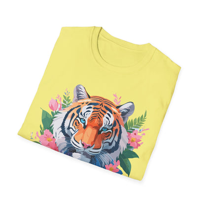 Tiger Shirt Unisex Animal Tee Softstyle Gildan 64000 Cotton Tee
