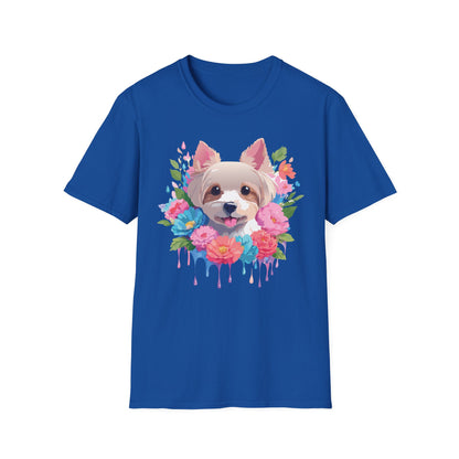 Unisex Gildan Softstyle Animal Print Dog Shirt Tee 100 Percent Cotton