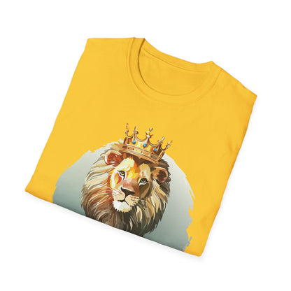 Unisex Lion Shirt Animal Tee Softstyle Gildan 64000 100 Percent Cotton Tee