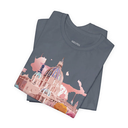 Natural Cotton Tee Shirt - Beautiful Places Collection - Vienna Printify