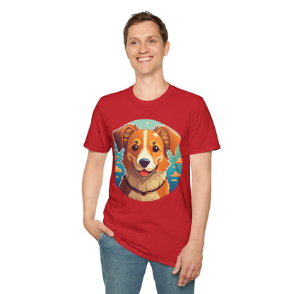 Dog Shirt Unisex Animal Tee One Hundred Percent Cotton Softstyle Gildan 64000