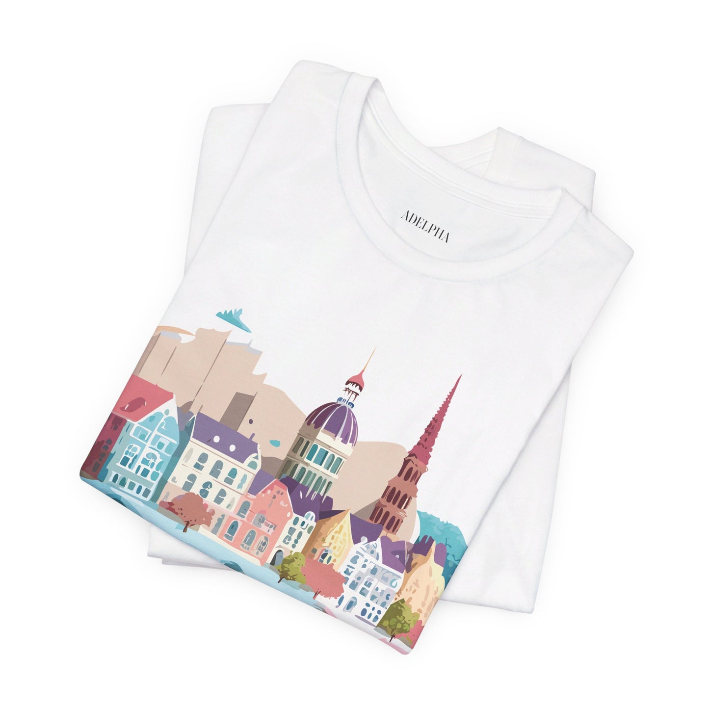 Natural Cotton Tee Shirt - Beautiful Places Collection - Warnemünde and Rostock - Germany