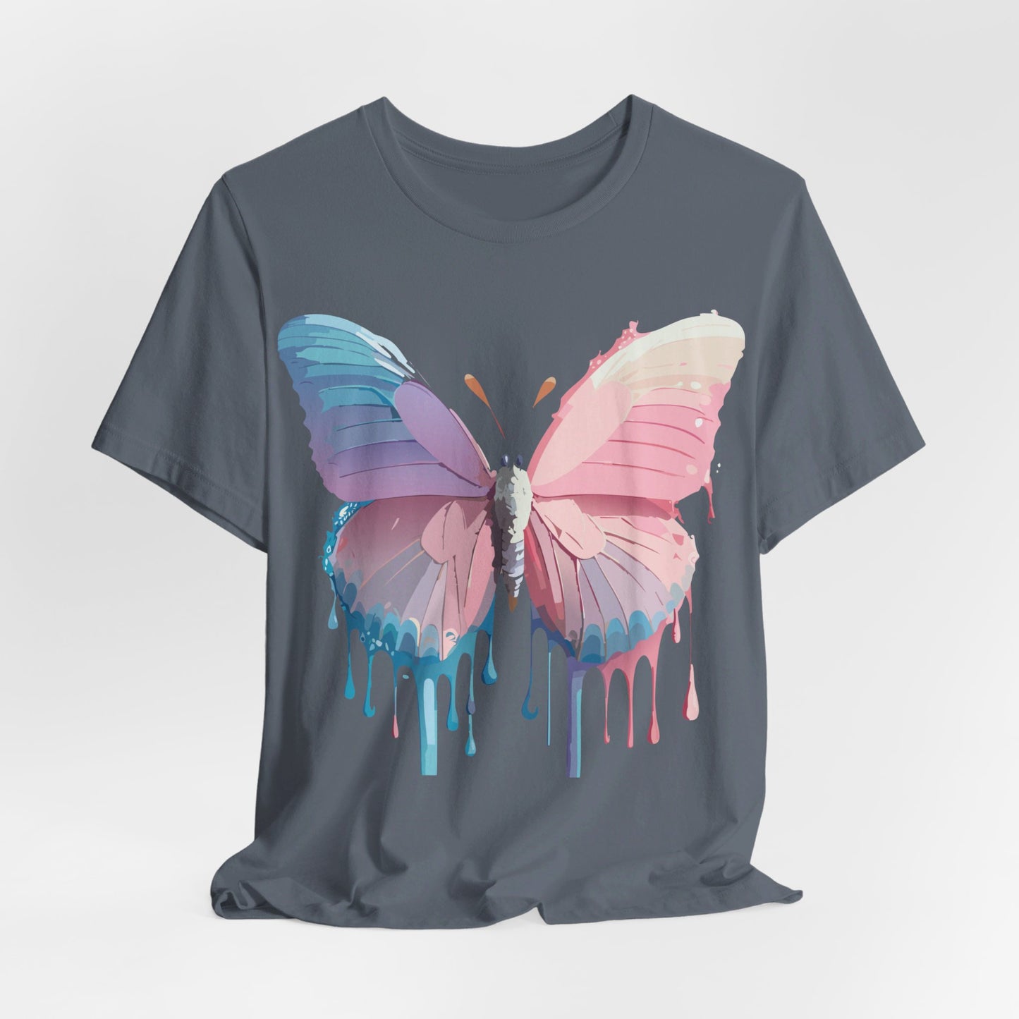 T-shirt en coton naturel avec papillon