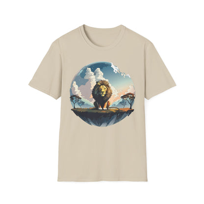 Lion Shirt Unisex Animal Tee Gildan Softstyle 64000 One Hundred Percent Cotton