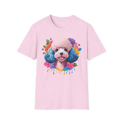 Unisex Dog Shirt Softstyle Tee 100 Percent Cotton Animal Print