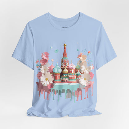 Natural Cotton Tee Shirt - Beautiful Places Collection - Moscow Printify