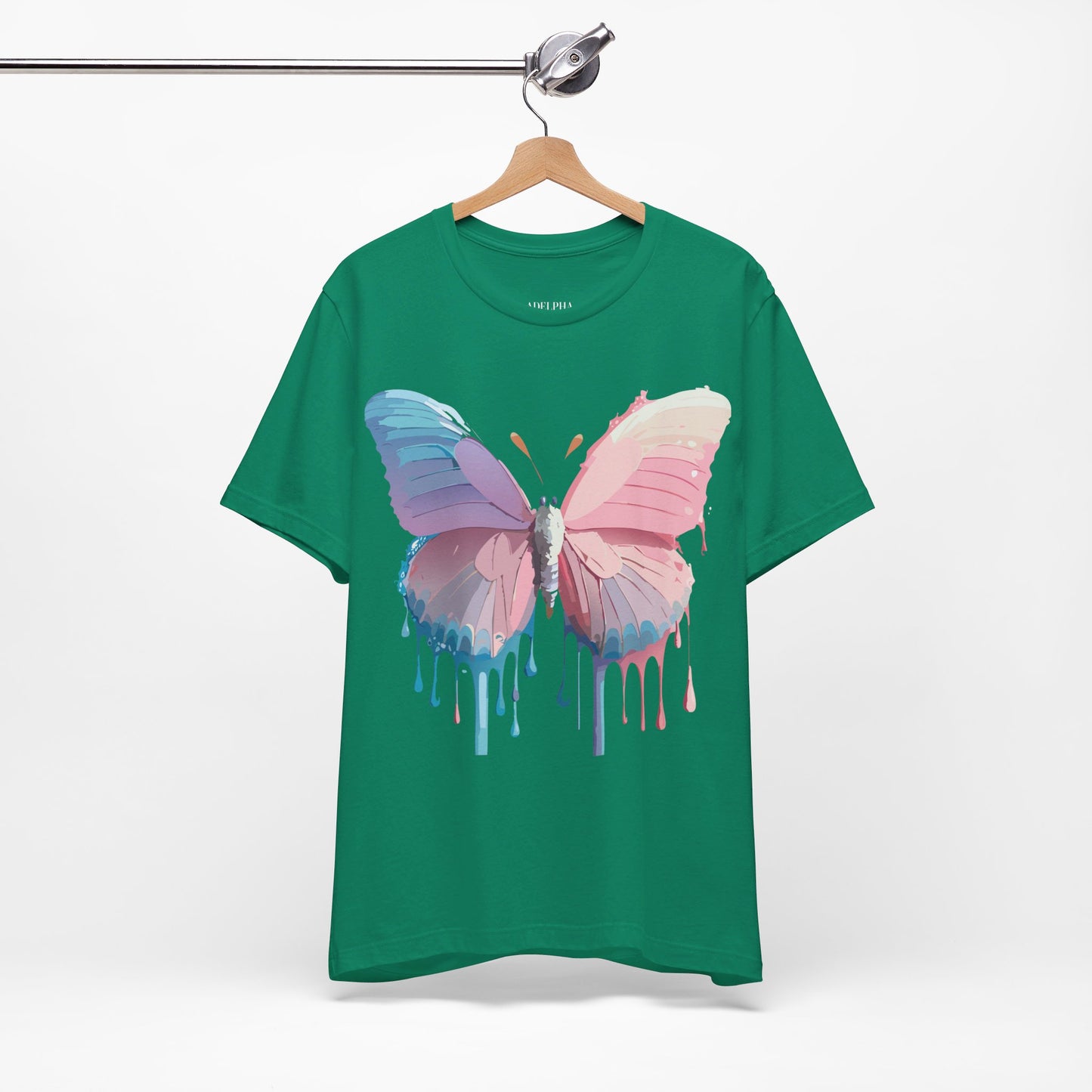 T-shirt en coton naturel avec papillon