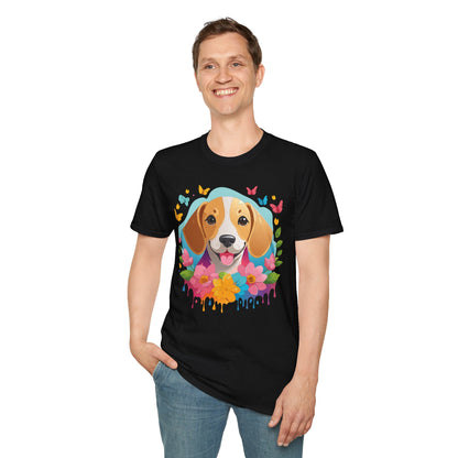 Dog Shirt Unisex Animal Tee Softstyle Cotton Comfort Everyday Wear