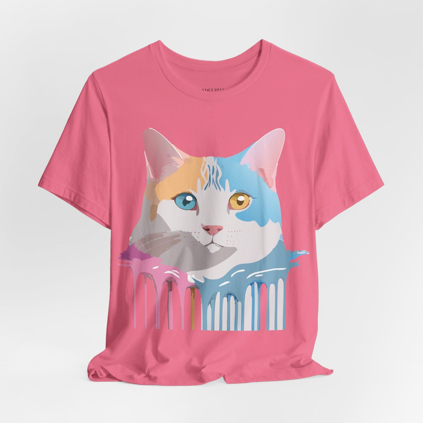 T-shirt en coton naturel avec chat