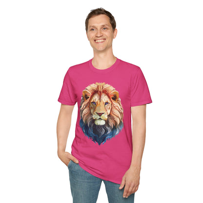 Lion Shirt Unisex Animal Tee Ring Spun Cotton Softstyle Tee Gildan