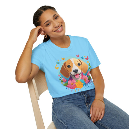 Dog Shirt Unisex Animal Tee Softstyle Cotton Comfort Everyday Wear