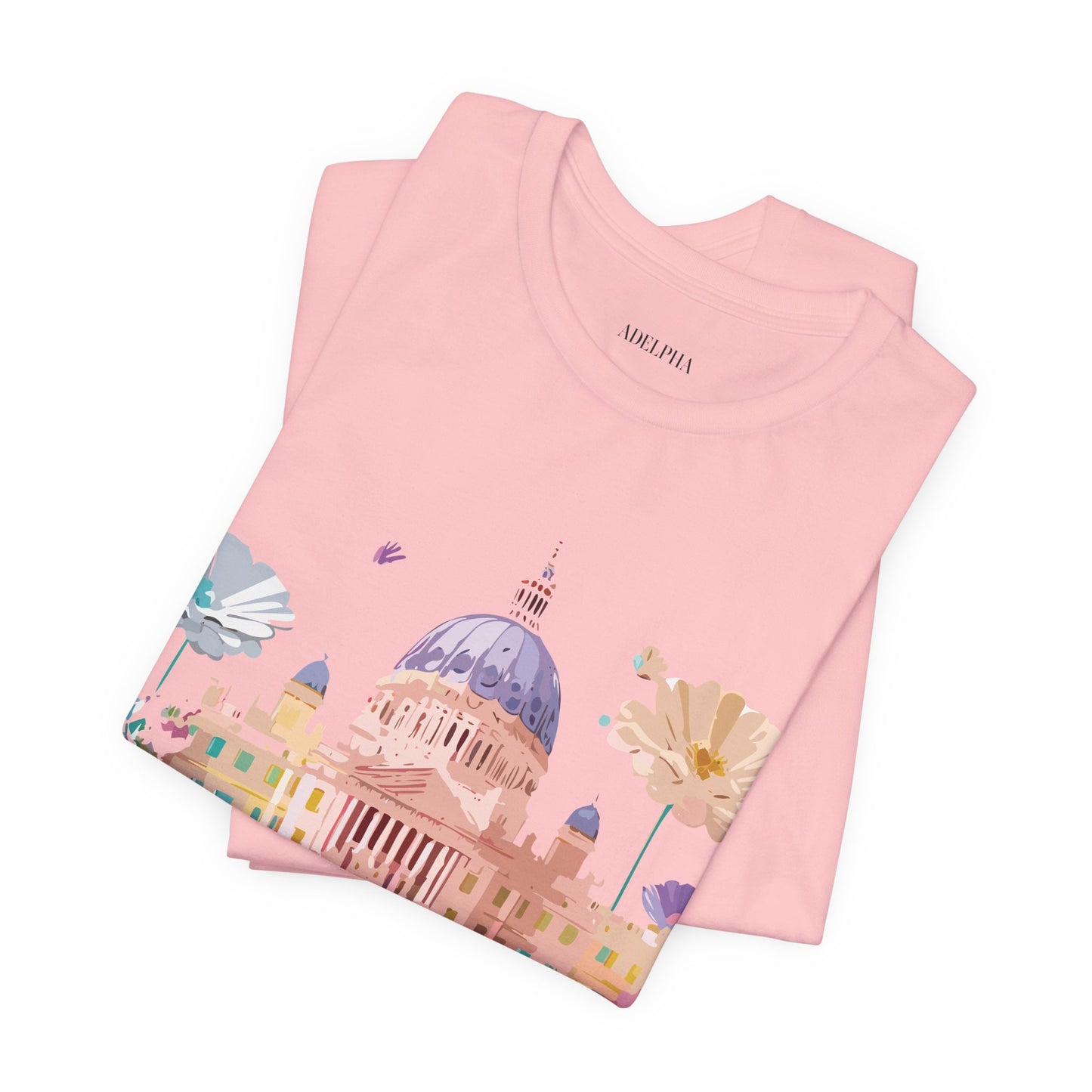 Natural Cotton Tee Shirt - Beautiful Places Collection - Madrid