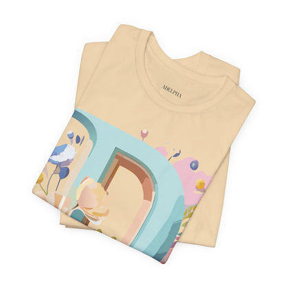 Natural Cotton Tee Shirt - Letters Collection - D Printify