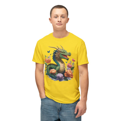 Dragon T Shirt With Art Print HD Cotton Unisex Tee Vintage Dragon Design