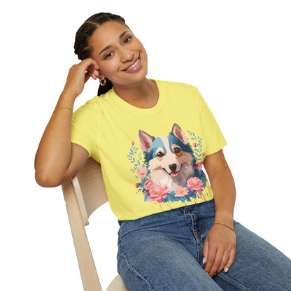 Dog Shirt Unisex Animal Tee Softstyle Cotton Lightweight Breathable