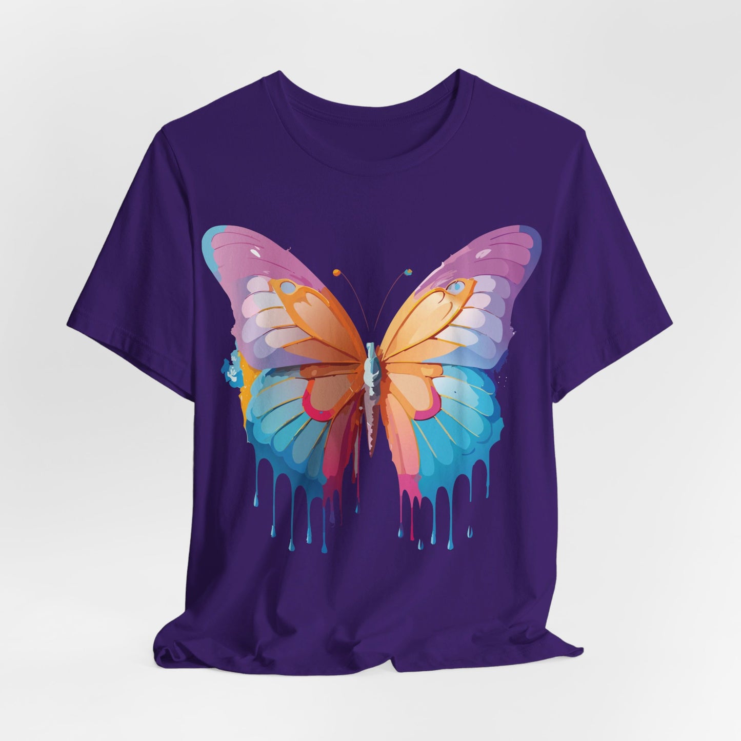 T-Shirt aus natürlicher Baumwolle mit Schmetterling