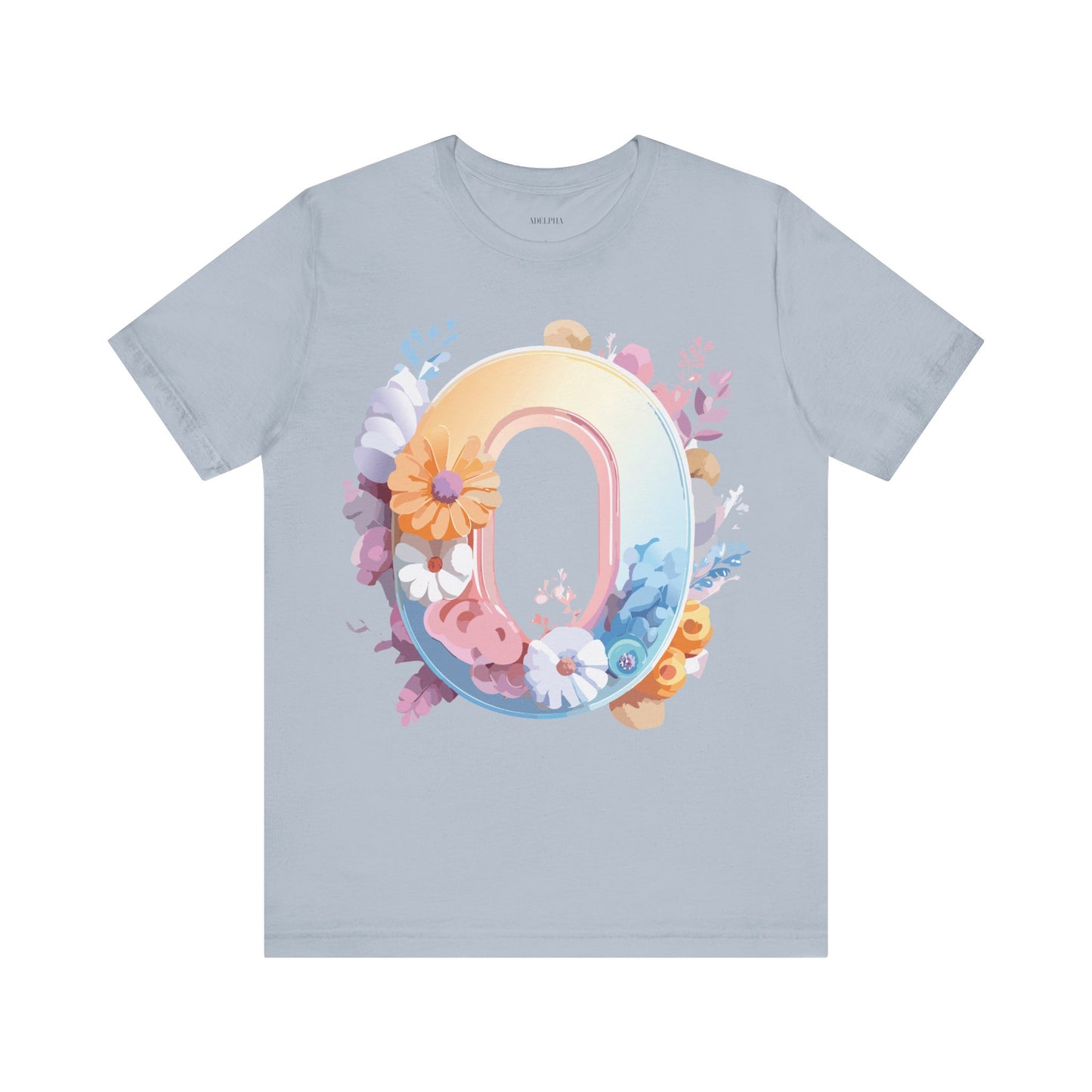 Natural Cotton Tee Shirt - Letters Collection - O