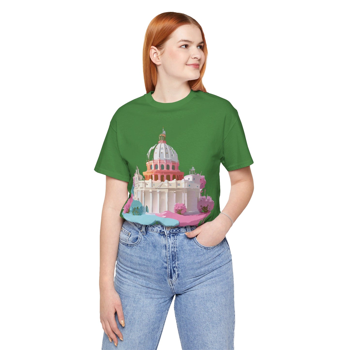 Natural Cotton Tee Shirt - Beautiful Places Collection - Rome