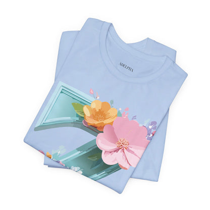 Natural Cotton Tee Shirt - Letters Collection - Z Printify
