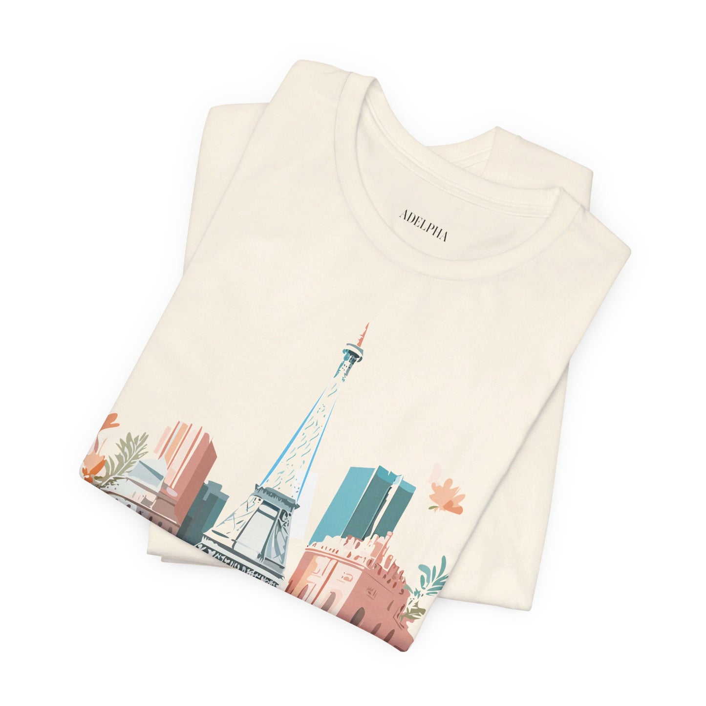 Natural Cotton Tee Shirt - Beautiful Places Collection - Paris