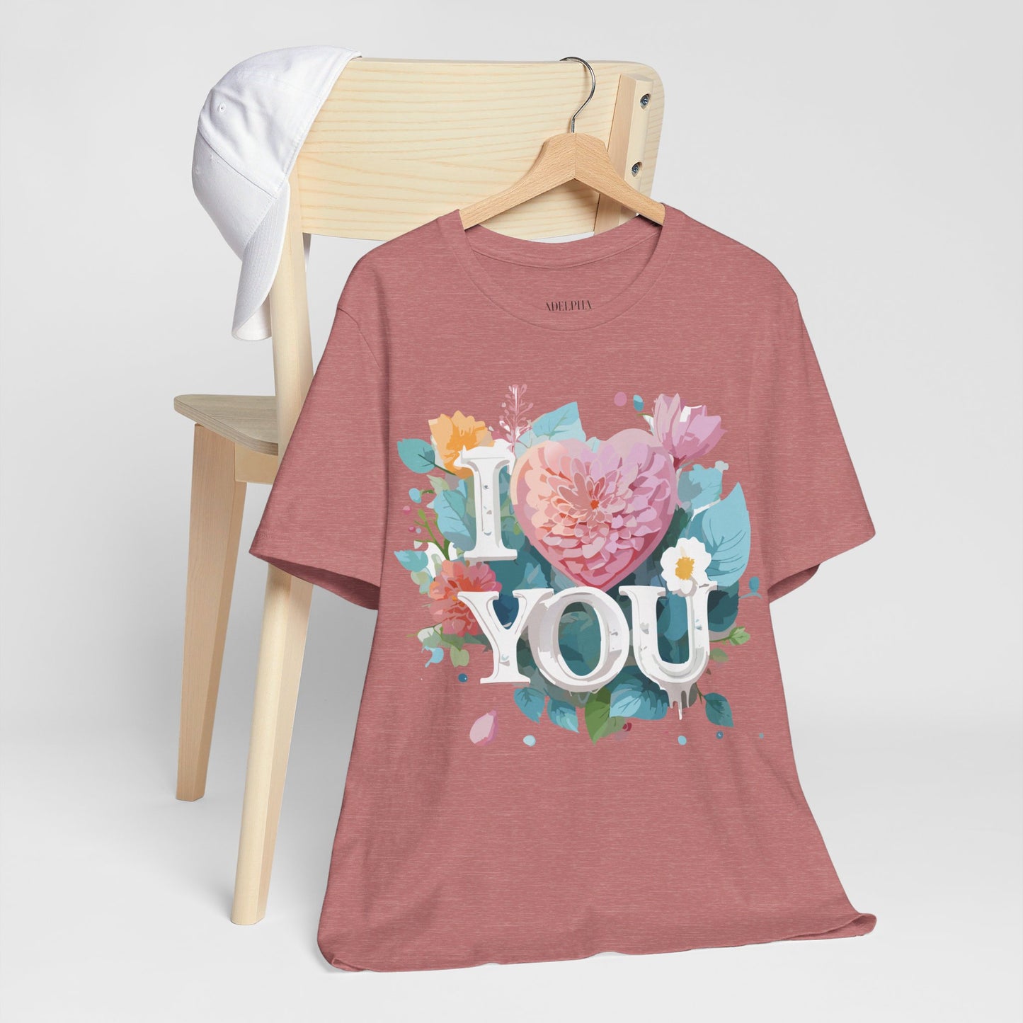 T-Shirt aus natürlicher Baumwolle – Love Story-Kollektion