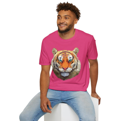 Tiger Shirt Unisex Animal Tee Gildan Softstyle 64000 Cotton Tee