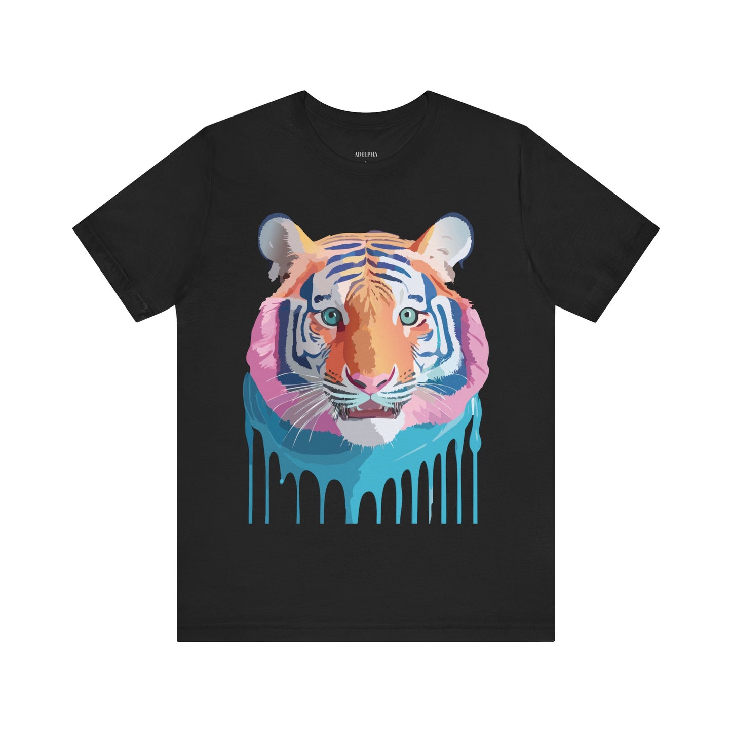 Natural Cotton Tee Shirt with Tiger