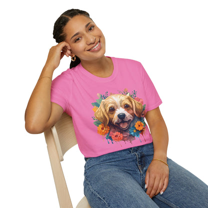 Dog Shirt Unisex Animal Tee Softstyle 64000 Gildan Cotton Tee