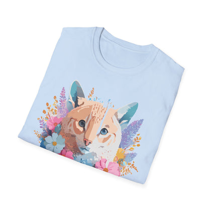Unisex Cat Shirt Softstyle Tee 100 Percent Ring Spun Cotton Gildan 64000