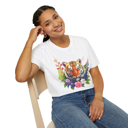 Tiger Shirt Unisex Gildan Softstyle Tee 100 Percent Ring Spun Cotton