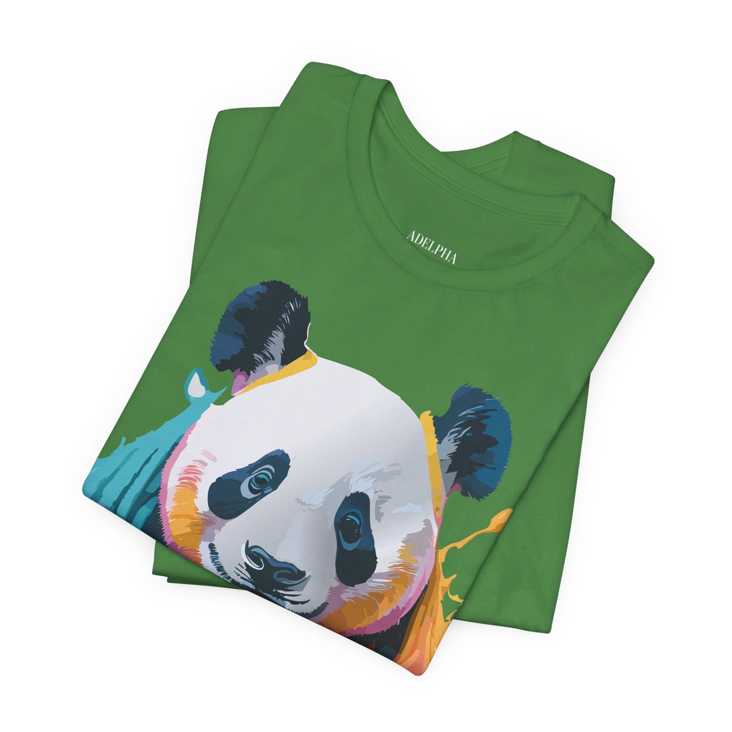 Natural Cotton Tee Shirt with Panda