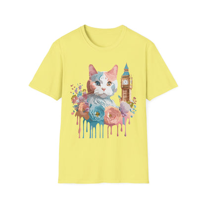 Cat Shirt Unisex Tee Softstyle 64000 Gildan Ring Spun Cotton