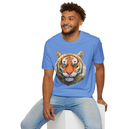 Tiger Shirt Unisex Animal Tee Gildan Softstyle 64000 Cotton Tee