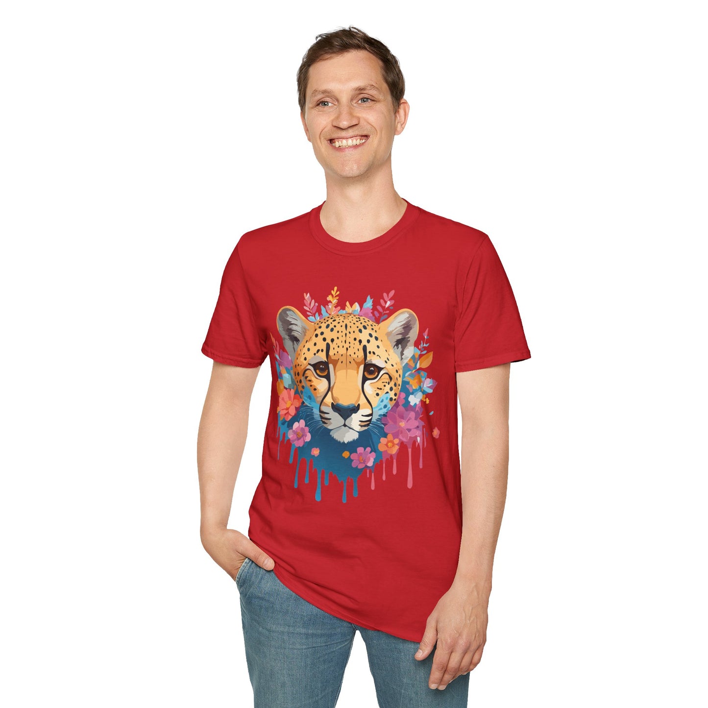 Cheetah Shirt, Shirt with Cheetah, Cheetah Tee, Shirt with Animals