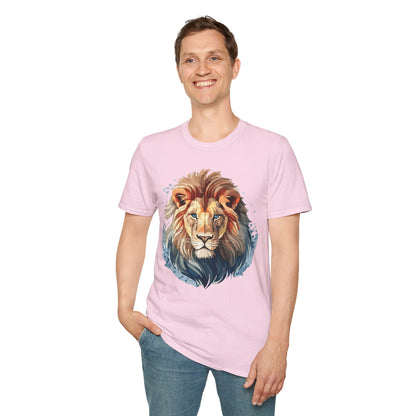 Unisex Lion Shirt Gildan Softstyle 64000 Tee 100 Percent Ring Spun Cotton