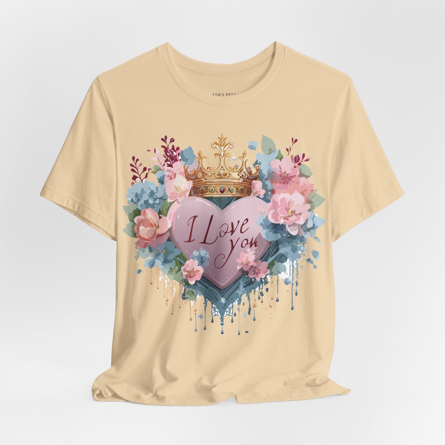 Natural Cotton Tee Shirt - Love story Collection