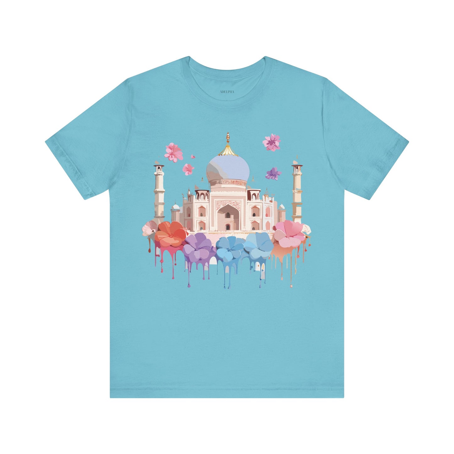 Natural Cotton Tee Shirt - Taj Mahal, India