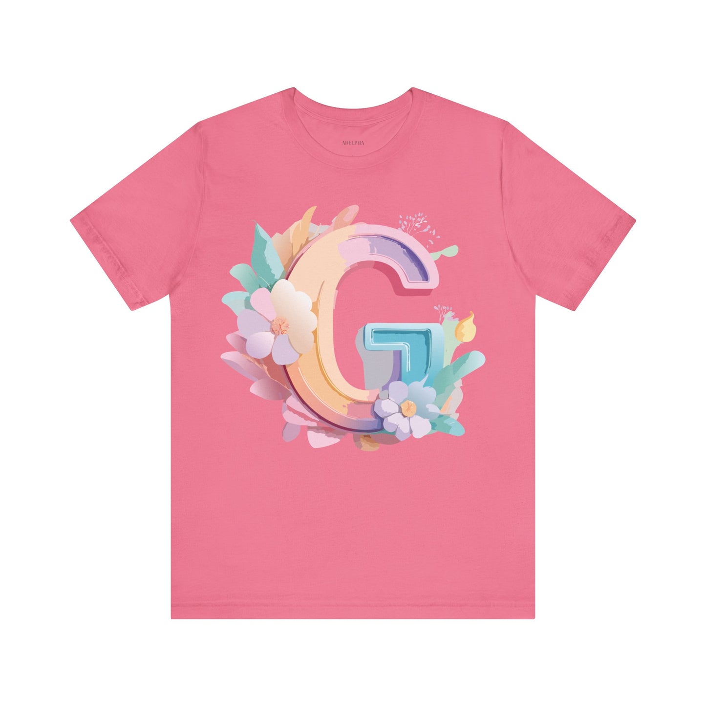 Natural Cotton Tee Shirt - Letters Collection - G