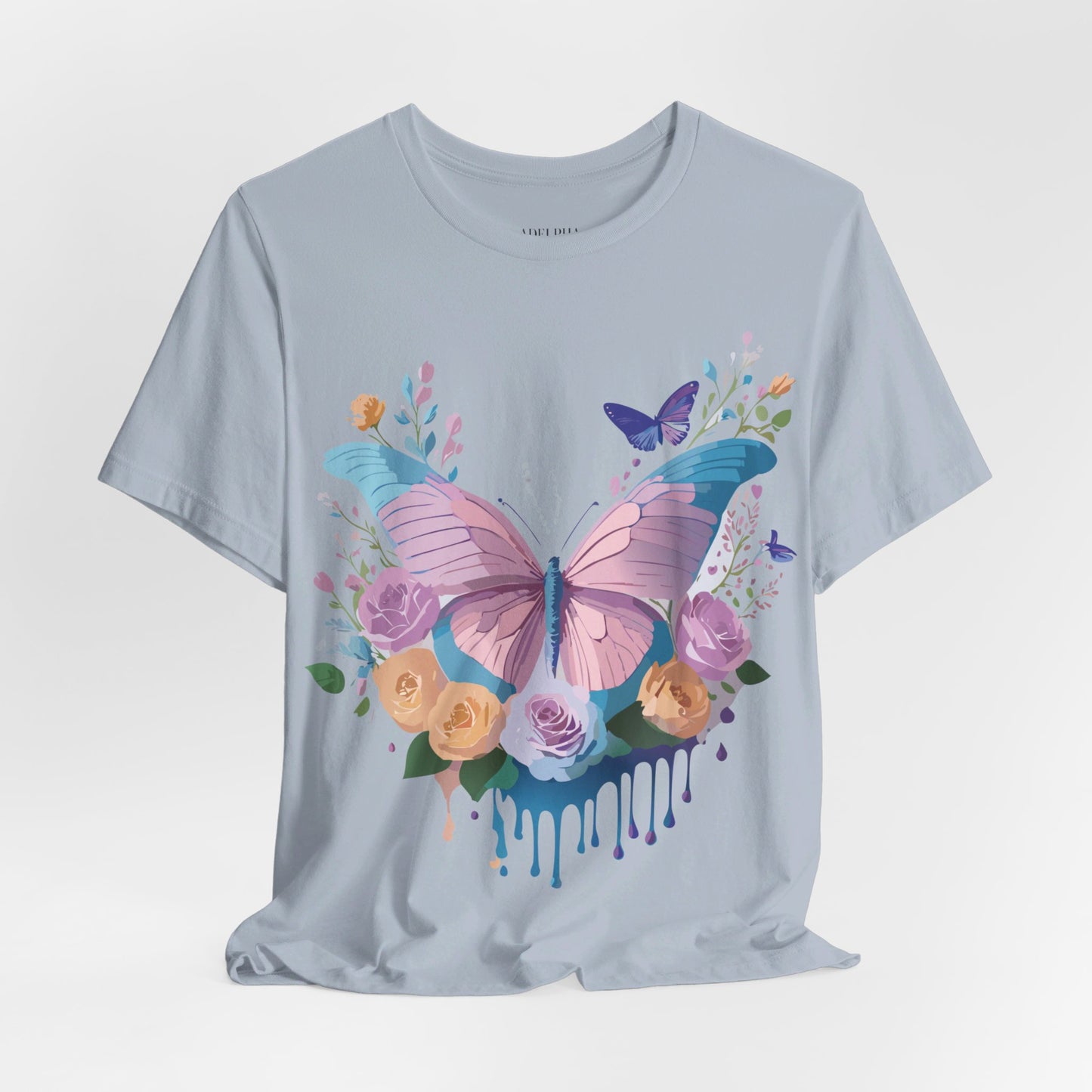 T-shirt en coton naturel avec papillon