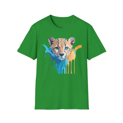 Unisex Cheetah Print Tee Softstyle Gildan 64000 Ring Spun Cotton Tee