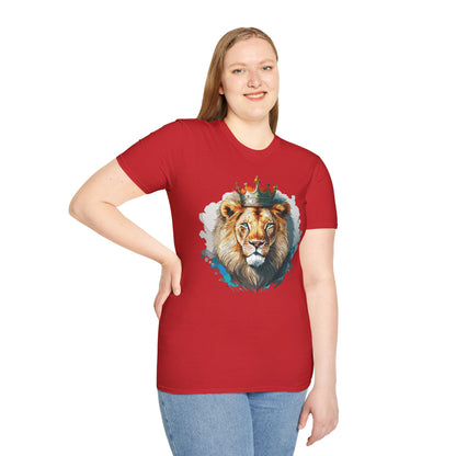 Lion Shirt Unisex Animal Tee Softstyle 64000 100 Percent Ring Spun Cotton